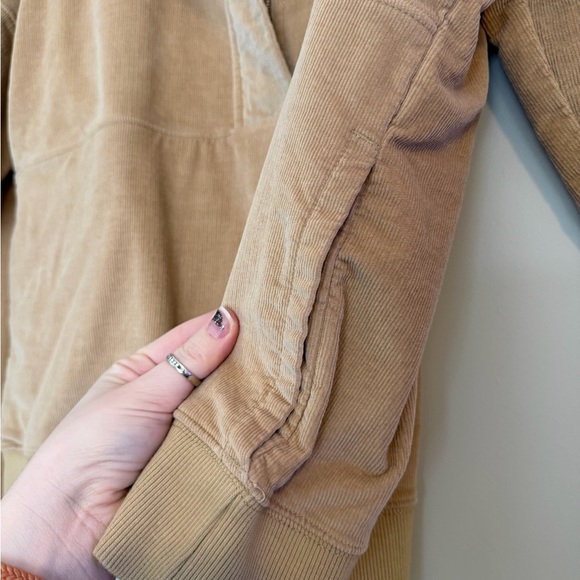 UVM Women's Tan Corduroy Quarter Zip - Picture 6 of 6